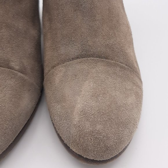 Rag & Bone Harrow Ankle Wrap Fringe Beige Suede Ankle Boots 39.5 - Picture 11 of 16